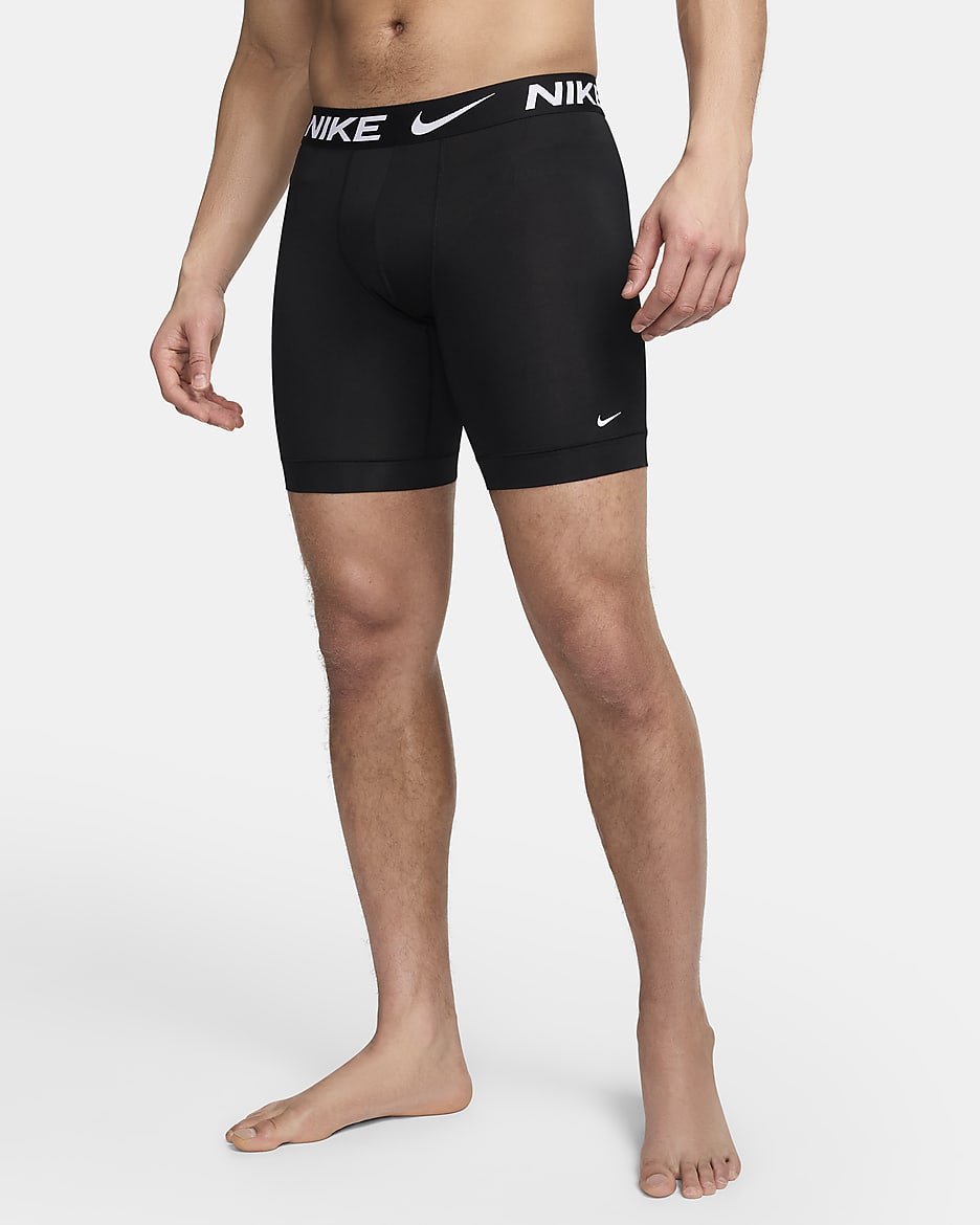 【L】NIKE BOXER BRIEF × 3s Nike Dri-FIT Essential Micro Long Boxer Briefs (3-Pack